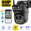 Dual screen wireless 360 degree mobile remote outdoor WiFi camera monitoring