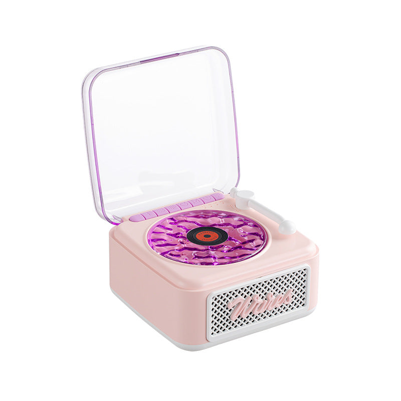 Retro white noise Bluetooth speaker wireless small high pitched