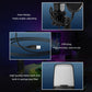 RGB USB condenser microphone with adjustable hose design, USB plug, and high-quality mesh with pop filter.