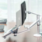 Monitor stand arm, laptop stand, double section arm, desktop computer display screen, aluminum alloy dual screen office