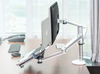 Monitor stand arm, laptop stand, double section arm, desktop computer display screen, aluminum alloy dual screen office