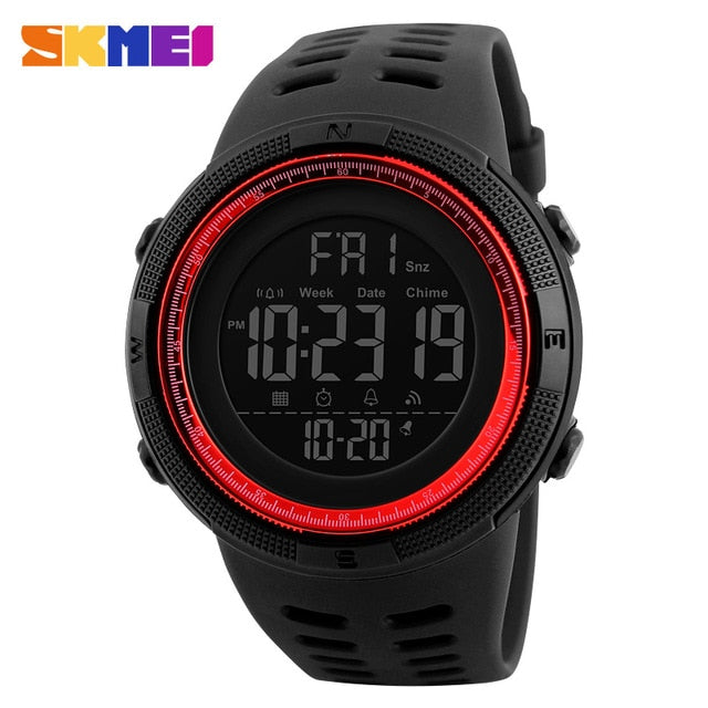 Mens Sports Watches Dive 50m Digital LED