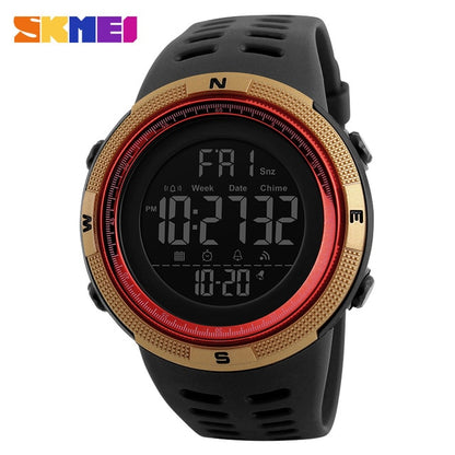 Mens Sports Watches Dive 50m Digital LED