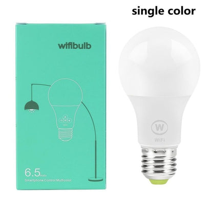 E27 WiFi Smart LED Light Bulbs Intellegent App Remote Control Bulbs Walk up Warn Lighting Work With Alexa Google Assistant