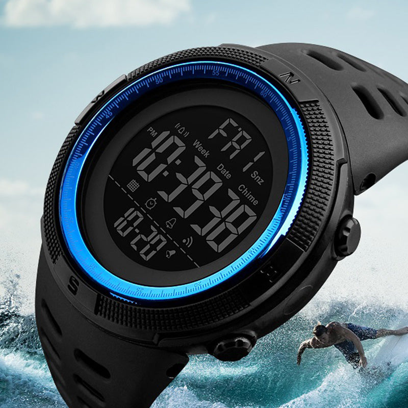 Mens Sports Watches Dive 50m Digital LED 
