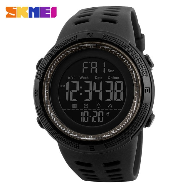 Mens Sports Watches Dive 50m Digital LED