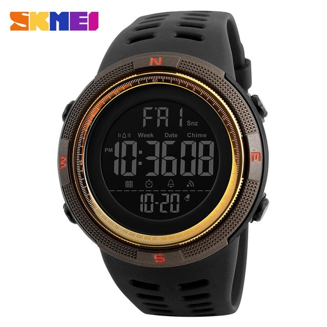 Mens Sports Watches Dive 50m Digital LED