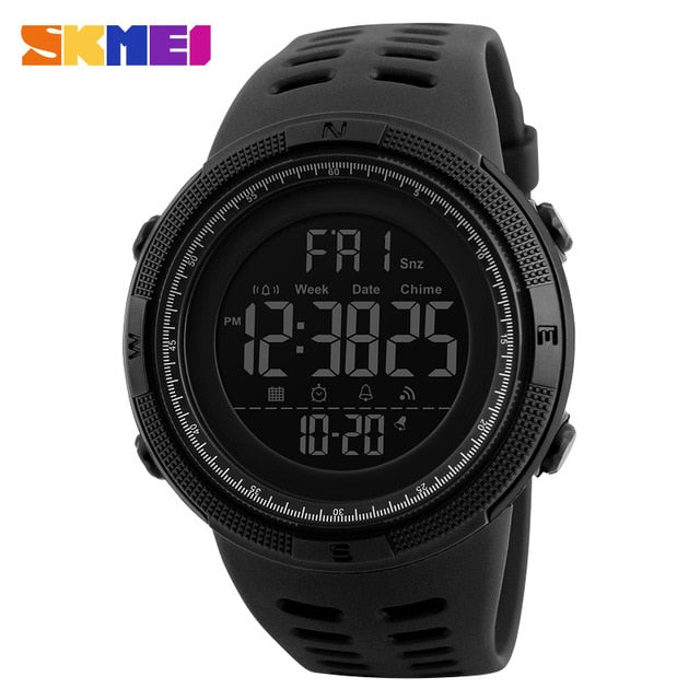 Mens Sports Watches Dive 50m Digital LED
