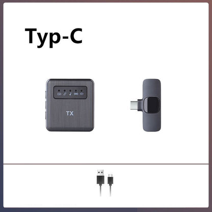 Square straight in outdoor shooting wireless lavalier microphONE