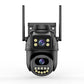 Dual screen wireless 360 degree mobile remote outdoor WiFi camera monitoring