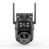 Dual screen wireless 360 degree mobile remote outdoor WiFi camera monitoring