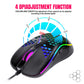 Wired gaming mouse with hollow holes and glowing light lightweight gaming mouse for esports