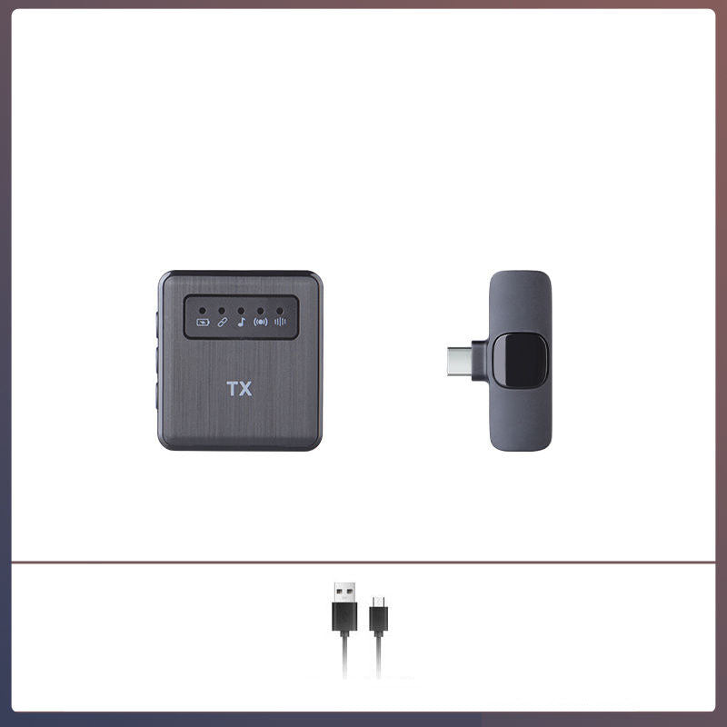 Square straight in outdoor shooting wireless lavalier microphONE