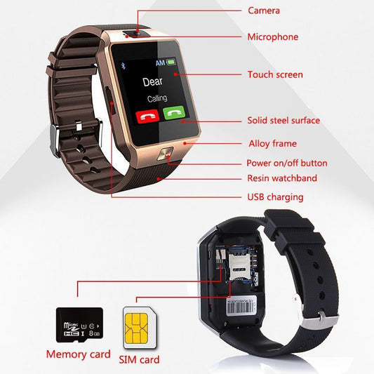 Bluetooth DZ09 Smart Watch Relogio Android smartwatch phone 